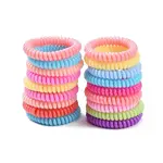 Plastic Telephone Cord Elastic Hair Ties