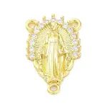 Brass Clear Cubic Zirconia Virgin Mary Chandelier Component Links