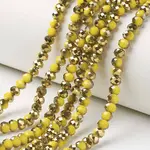 Electroplate Opaque Glass Beads Strands