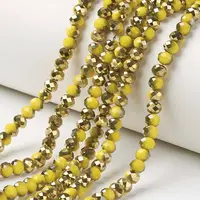 Electroplate Opaque Glass Beads Strands