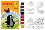 Krtek: Omalovánky s vodovými barvami a štětcem - Zdeněk Miler