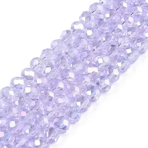 Electroplate Glass Beads Strands