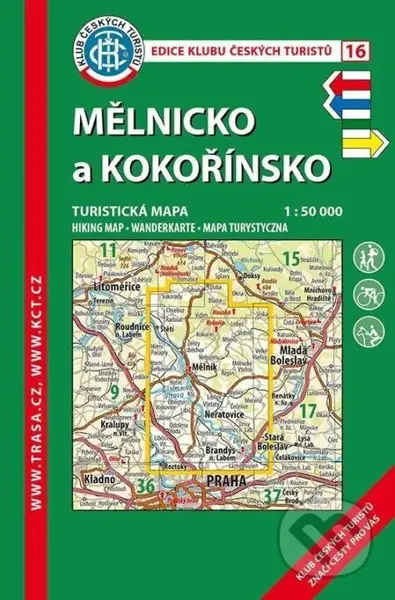 Mělnicko a Kokořínsko 1:50 000 Turistická mapa (KČT 16)