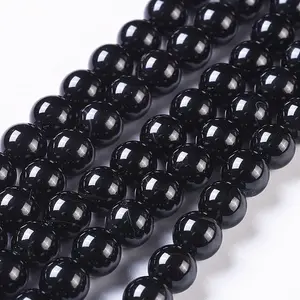 Natural Black Onyx Beads Strands