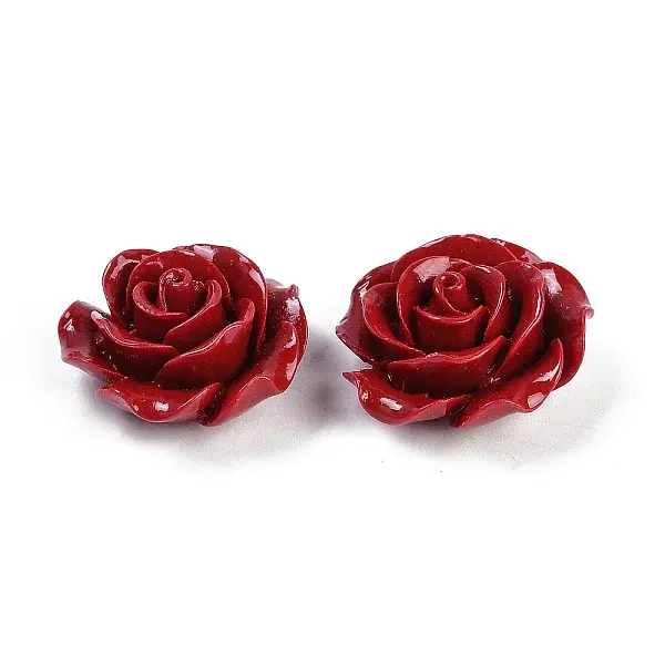 Synthetic Coral Carved Beads