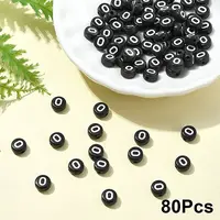 Opaque Acrylic Horizontal Hole Beads