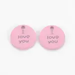 Spray Painted Alloy Charms for Valentine's Day