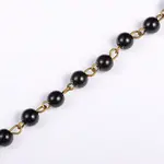 Handmade Round Glass Pearl Beads Chains for Necklaces Bracelets Making
