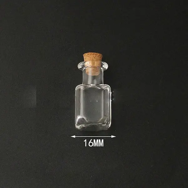 Mini High Borosilicate Glass Bottle Bead Containers