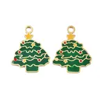304 Stainless Steel Enamel Christmas Theme Pendants