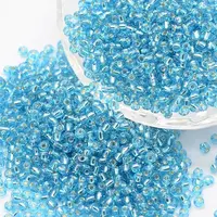 8/0 Transparent Glass Round Seed Beads