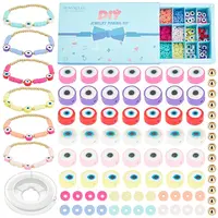 DIY Heishi Bracelet with Evil Eye Making Kit