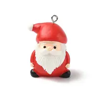 Christmas Theme Opaque Resin Pendants