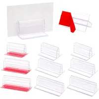 16Pcs 3 Style PVC Plastic Advertising Clip Holder