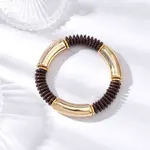 CCB Plastic Beaded Stretch Bracelets for Women