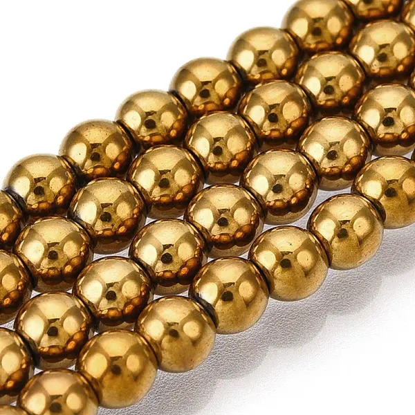 Non-Magnetic Synthetic Hematite Beads Strands