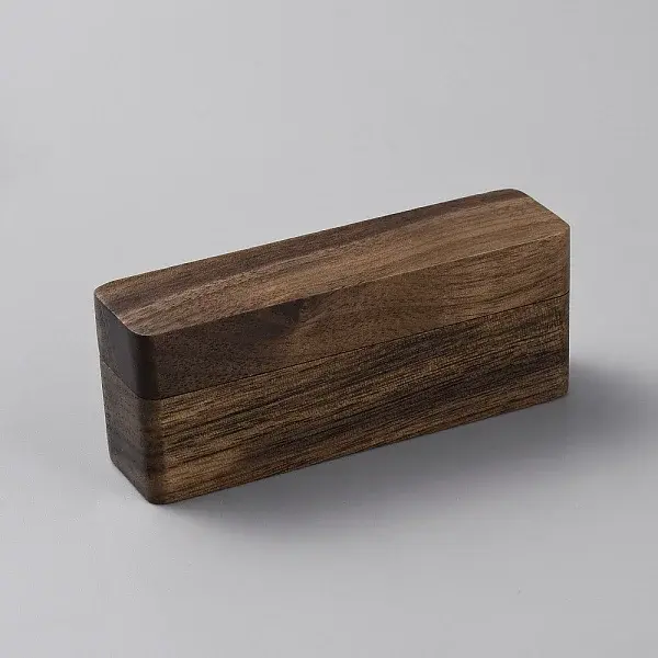 Rectangle Wooden Couple Ring Storage Boxes