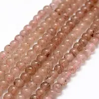 Natural Strawberry Quartz Beads Strands