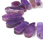 Teardrop Natural Dyed Agate Beads Strands