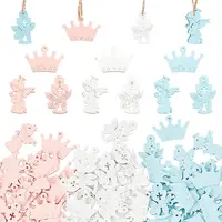 3 Bags 3 Colors Spray Painted Wood Pendants