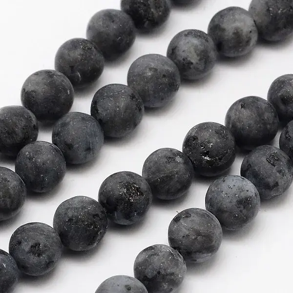 Natural Larvikite Beads Strands