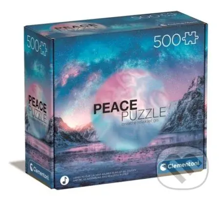 Peace puzzle Světle modrá (500 dílků)