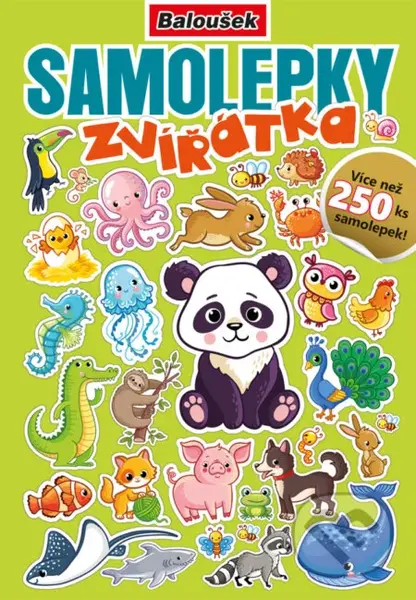 Samolepkový sešit: Zvířátka (Více než 250 ks samolepek!) - kniha z kategorie Samolepky