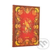 Paperblanks - týždenný diár Fiammetta 2026 (midi, verso, elastické zatváranie)