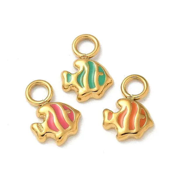 Ion Plating(IP) 304 Stainless Steel Enamel Charms