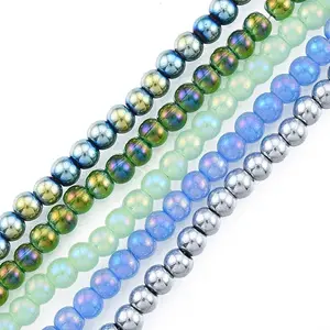 Electroplate Glass Beads Strands