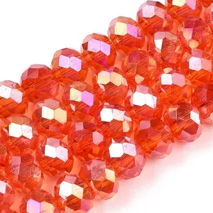Electroplate Glass Beads Strands