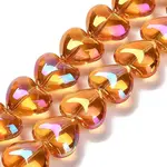 Electroplate UV Plating Glass Beads Strands