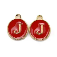 Golden Plated Alloy Enamel Charms