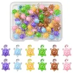 60Pcs 6 Colors Luminous Resin Cabochons