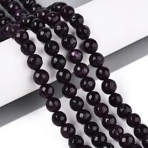 Dyed Natural White Jade Beads Strands