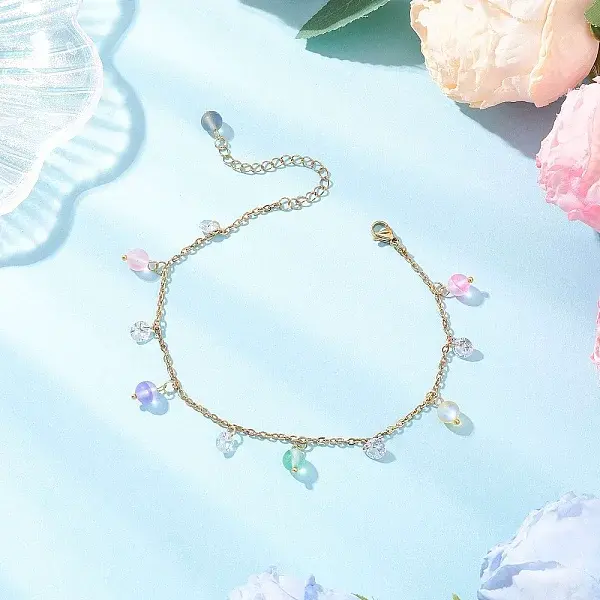 304 Stainless Steel Link Chain Anklets