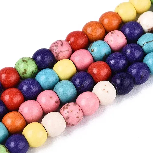 Synthetic Turquoise Beads Strands