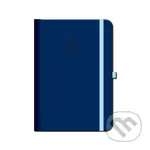 Týždenný diár s gumkou FLORENCIA 2026 (navy) (12-mesačný, týždenný, A5, elastické zatváranie, pútko na pero)