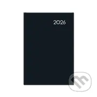 Denný diár FALCON 2026 (čierny) (12-mesačný, A5)