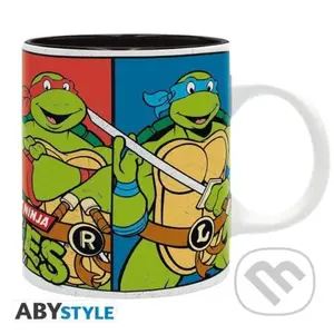 Korytnačky Ninja (TNMT) keramický Hrnček 320 ml - Leonardo, Raphael, Donatello a Michelangelo