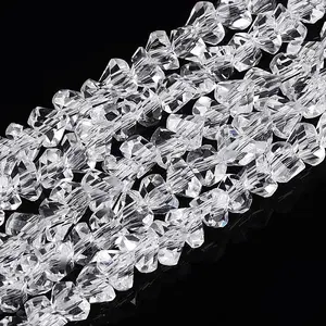 Transparent Glass Beads Strands