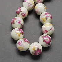 Handmade Printed Porcelain Beads