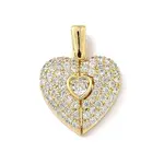Brass Micro Pave Cubic Zirconia Pendants
