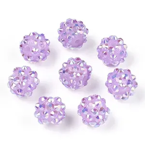 Resin Rhinestone Beads
