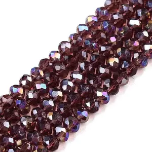Electroplate Glass Beads Strands