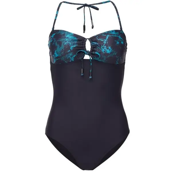 AQUOS MONJA Dámské jednodílné plavky, tmavě modrá, velikost XXL