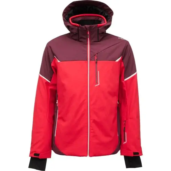 CMP MAN JACKET ZIP HOOD Pánská lyžařská bunda, červená, velikost