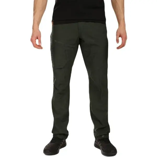 KILPI JASPER Pánské outdoorové kalhoty, tmavě zelená, velikost