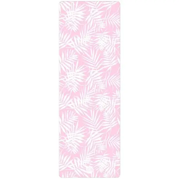 YOGGYS TRAVEL YOGA MAT 1 MM PINK TROPICAL Podložka na jógu cestovní, růžová, velikost