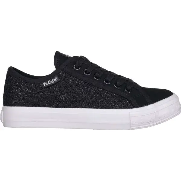 Lee Cooper CANVAS LEE COOPER Dámske tenisky, čierna, veľkosť